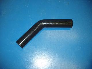 45 degree silicone hose black