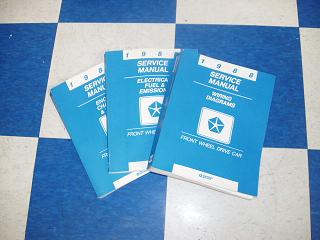 Factory Service Manuals  1988