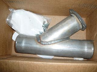 Y-cutout 3 inch exhaust