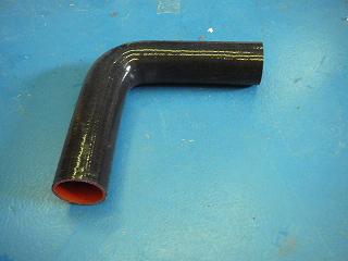 90 degree silicone  black